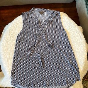 Sleeveless Palila Tie Detail Knit Top with tie at neck - size M